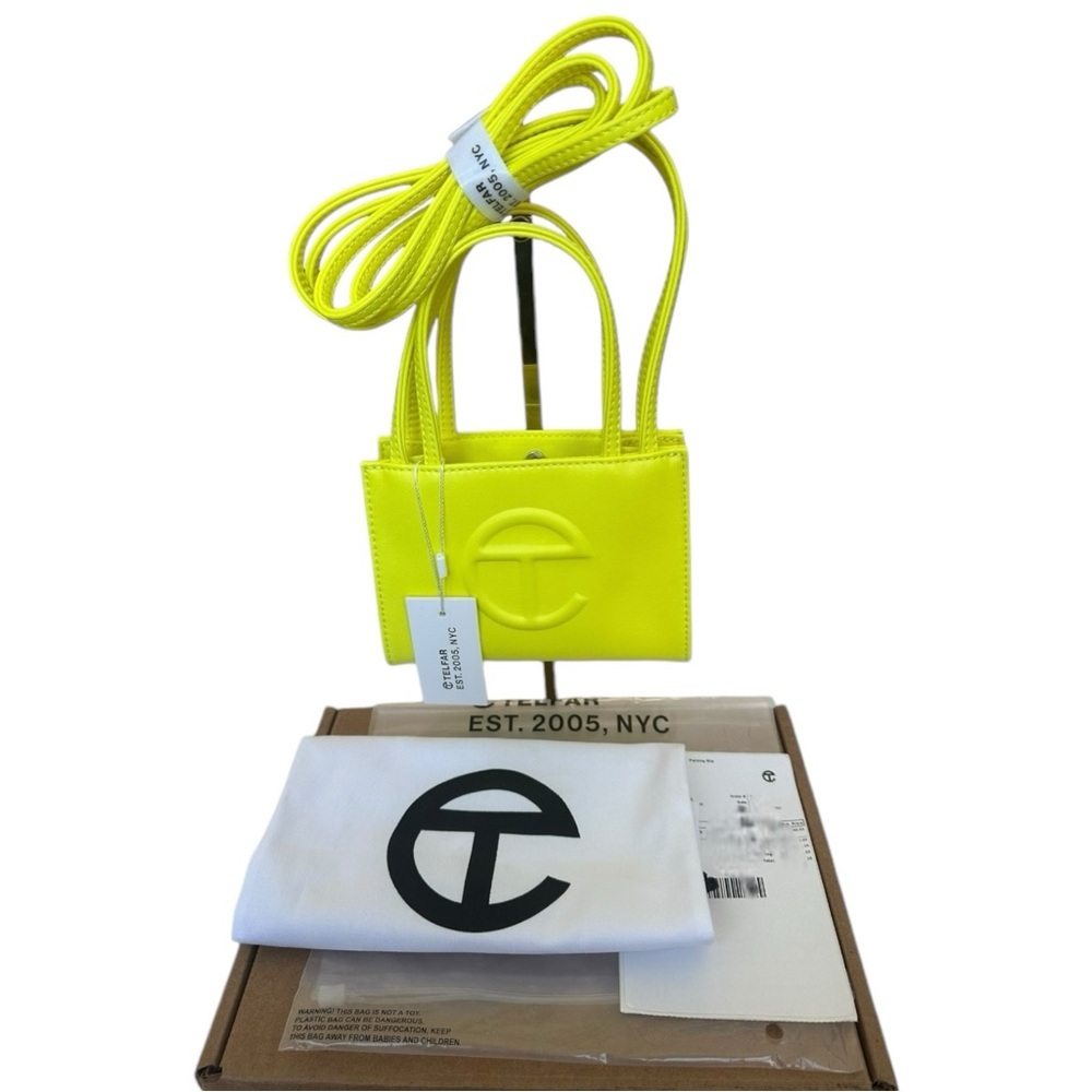 Telfar Small Shopping Bag Highlighter Yellow